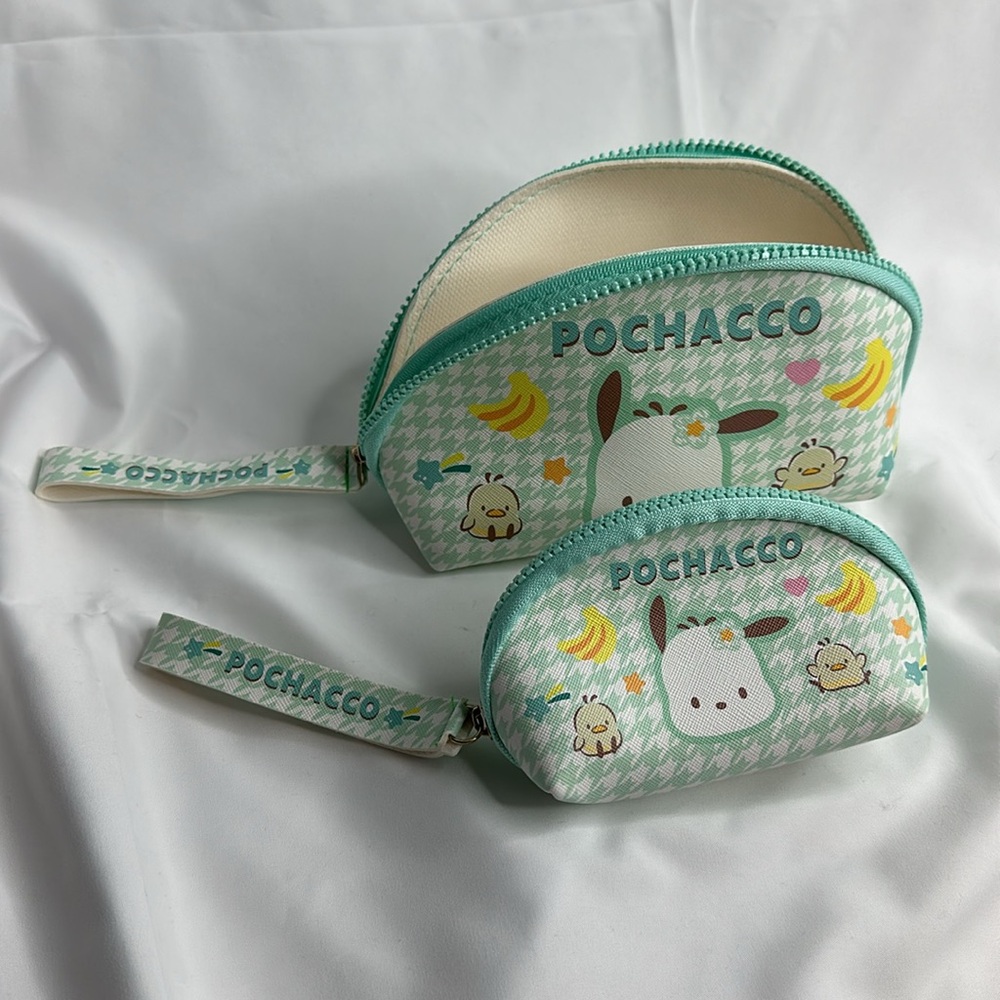Pochacco Two-Piece Set Sanrio Japanese Cute Cosmetic Bag Storage Bag - Picture 6 of 14